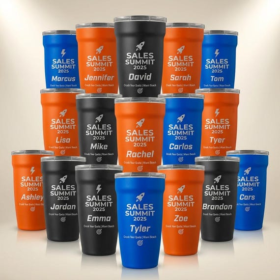 Custom Logo Tumbler, Personalized Corporate Gift, Bulk Employee  Appreciation, Business Branded #274