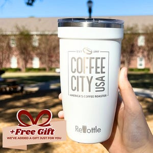 Business Logo Tumbler Custom, Laser Engraved Mug, Staff Gift, Employee Recognition, Brand Merchandise, Insulated Coffee Cup • P16