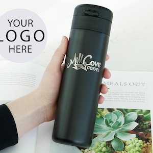 Becher mit Logo-Gravur, Mitarbeiteranerkennung, Geschäftsgeschenk, kundenspezifischer Brandingbecher, Thermobecher, Kunden-Dankeschön-Geschenk, E16
