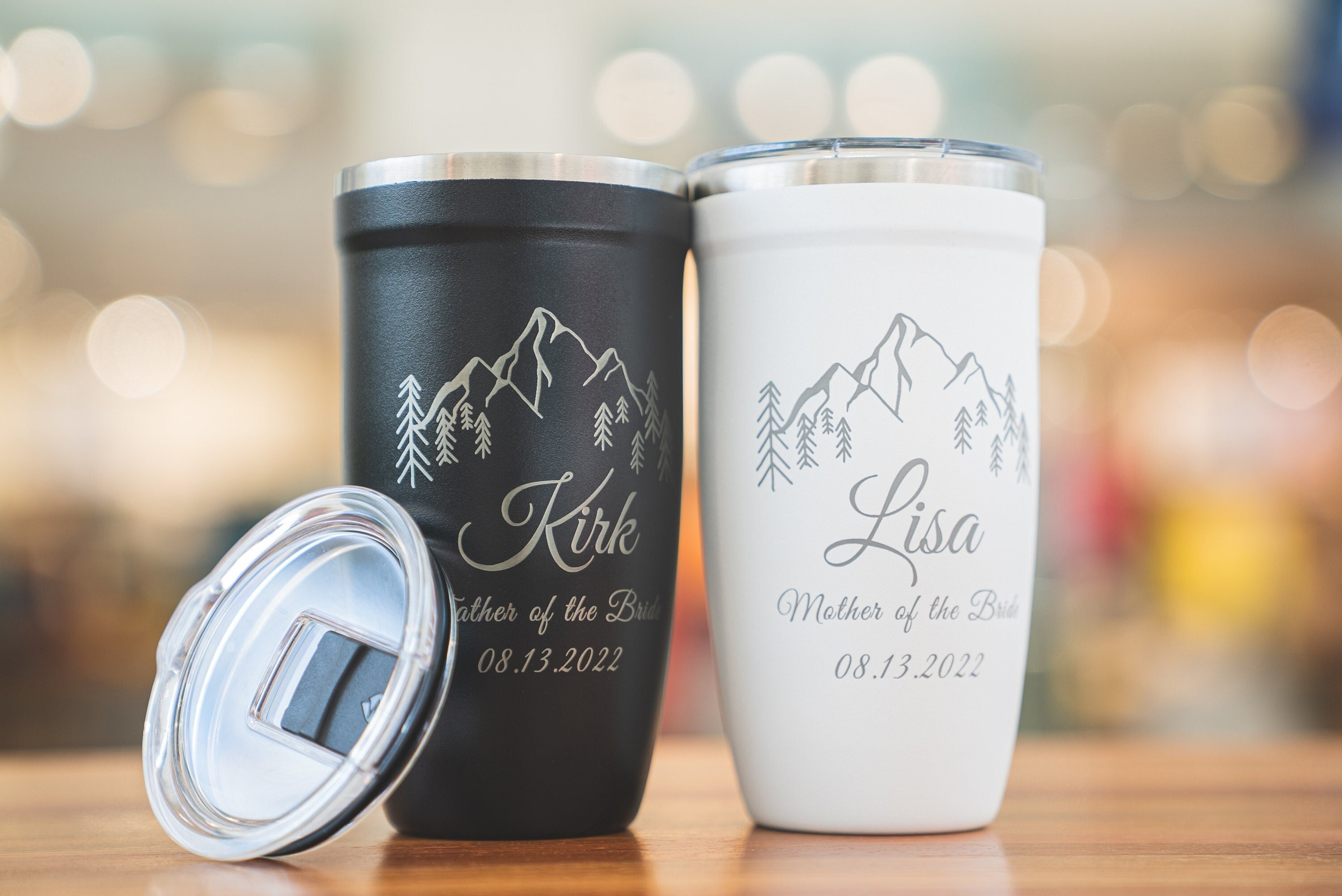 Spill Proof Tumbler, Personalized Travel Tumbler 16oz, Father's