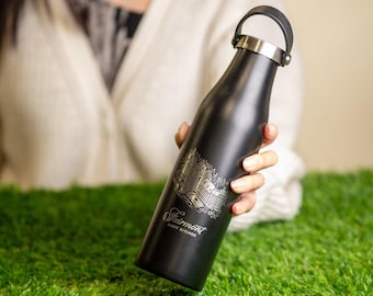 Laser Engraved Logo Bottle, Custom Corporate Gifts, Personalized Client Presents, Insulated Flask, Bulk Promotional Merchandise, R21
