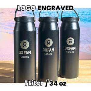 Botella de gimnasio con logotipo, grabada a medida, regalo corporativo, vaso de acero inoxidable, aislamiento al vacío, agradecimiento a empleados, tapa antiderrames, G34