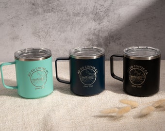 Corporate Gift • Custom Logo Mug • Insulated Mug • Closing Gift • Promotional Items • Custom Mug • Laser Engraved • H120LO