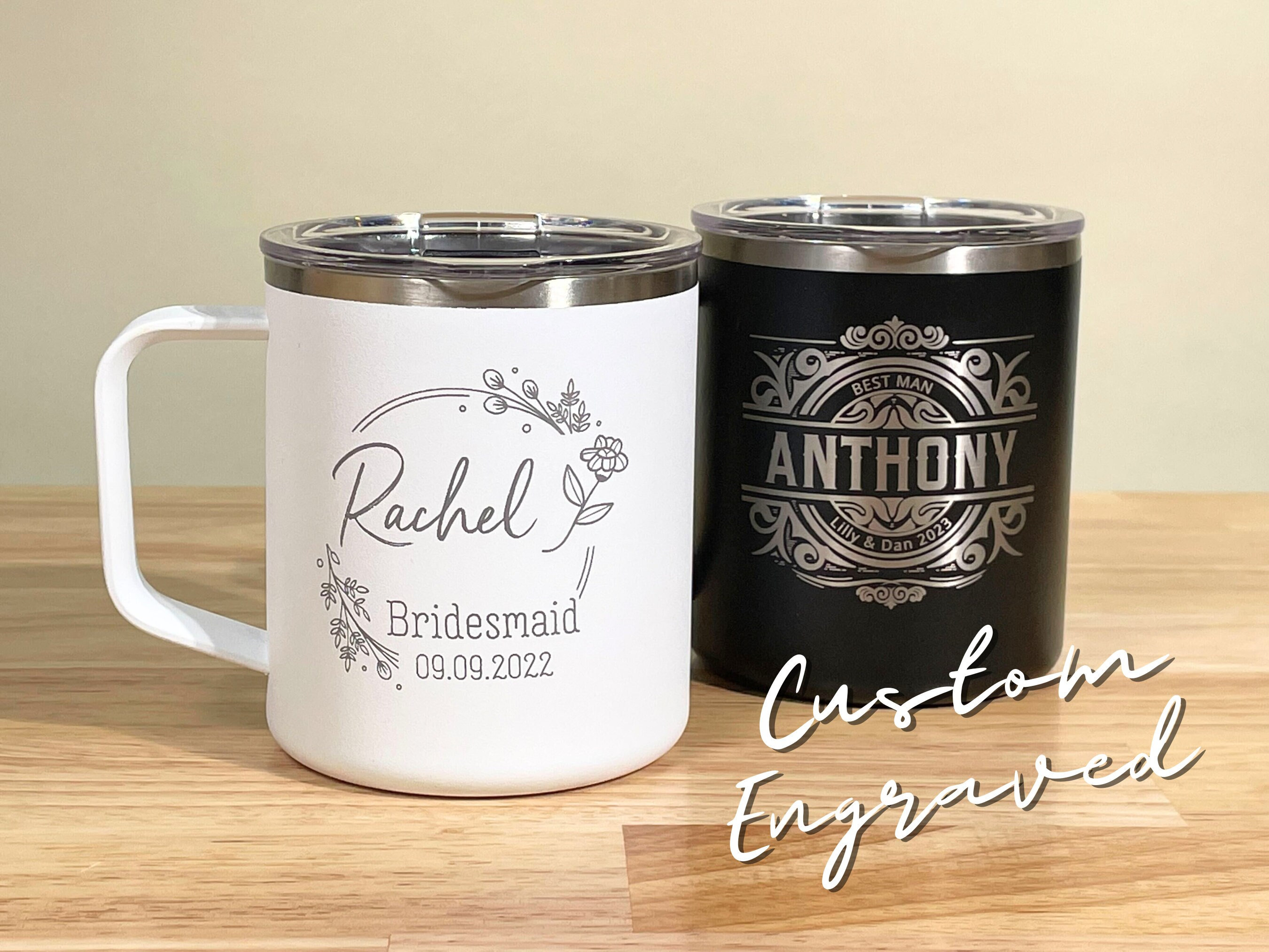 Custom Coffee Travel Mug for Men, 15 Oz First Wedding Gift Anniversary for  Him, Husband, Groom Son in Law Wedding Gift Personalized 