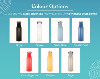 Botella de agua personalizada de 21 oz, botellas de agua personalizadas,  botella con foto grabada y aislamiento, botellas de agua con logotipo