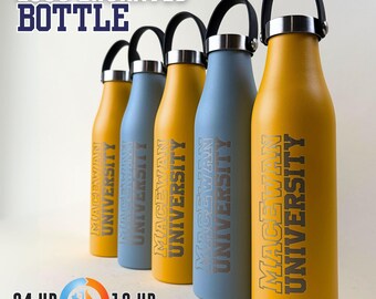 Botella con el logotipo de su empresa, regalo grabado personalizado, artículos corporativos personalizados, venta al por mayor