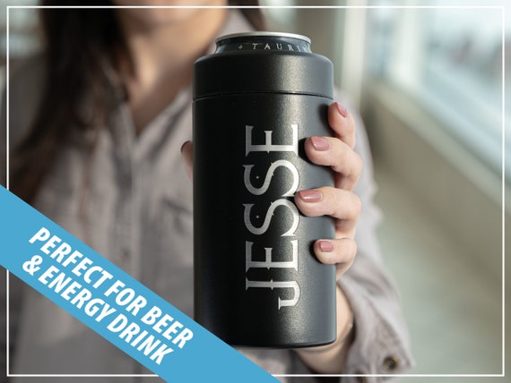 Custom Engraved Tall Can Cooler Personalized 16 Oz Can Cooler Can Tumbler  for Men Custom Photo Engraved Tumbler L16 