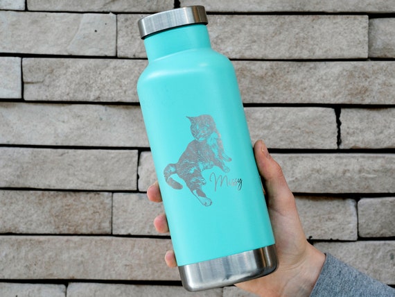 Custom Pet Portrait Water Bottle