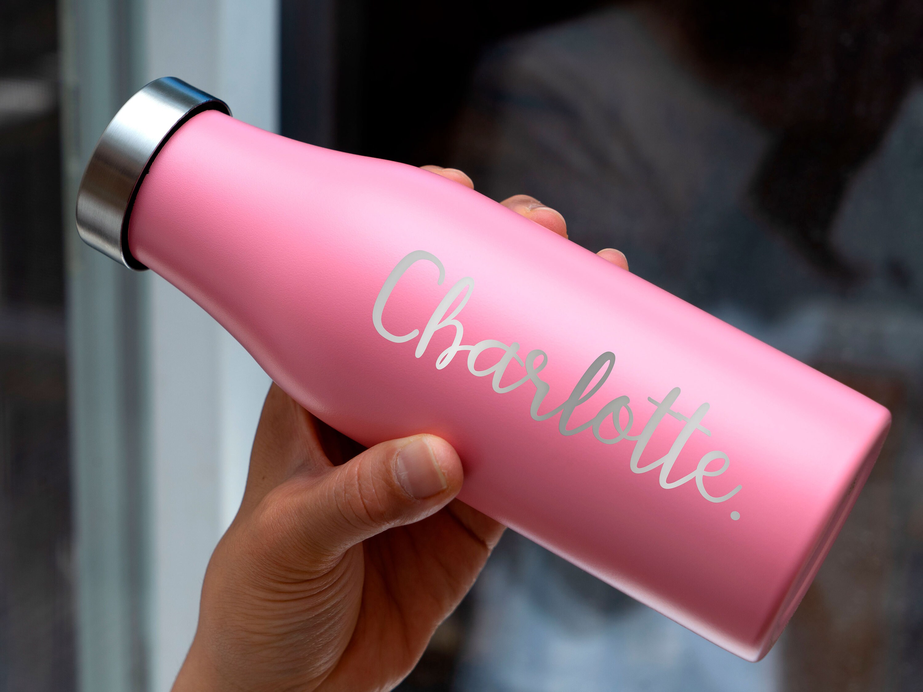 Personalised Engraved Water Drink Bottle PinkPersonalised Engraved Gift