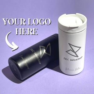 Mug de voyage gobelet gravé personnalisé, cadeau personnalisé, tasse à café isotherme, cadeau pour événement d&#39;entreprise, fin durable 12 oz, G12
