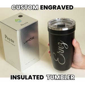 Retirement Gift for Him, Personalized Travel Tumbler, Engraved Insulated Coffee Cup, Custom Mug, Appreciation Gift