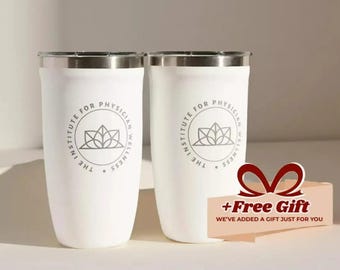 Beker met aangepast logo Bulk relatiegeschenken voor werknemers, zakelijke swag-reismok met merk, lasergegraveerde gepersonaliseerde geïsoleerde koffiekop