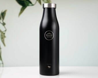 Add Your Own Logo, Custom Corporate Logo Laser Etched, Water Bottle Insulated 21 oz, Promotional Water Bottle • R210LO