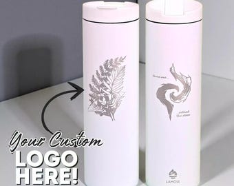 Regalo con logo aziendale, tazza termica sottile, nome inciso personalizzato, regalo romantico, regalo personalizzato per collega