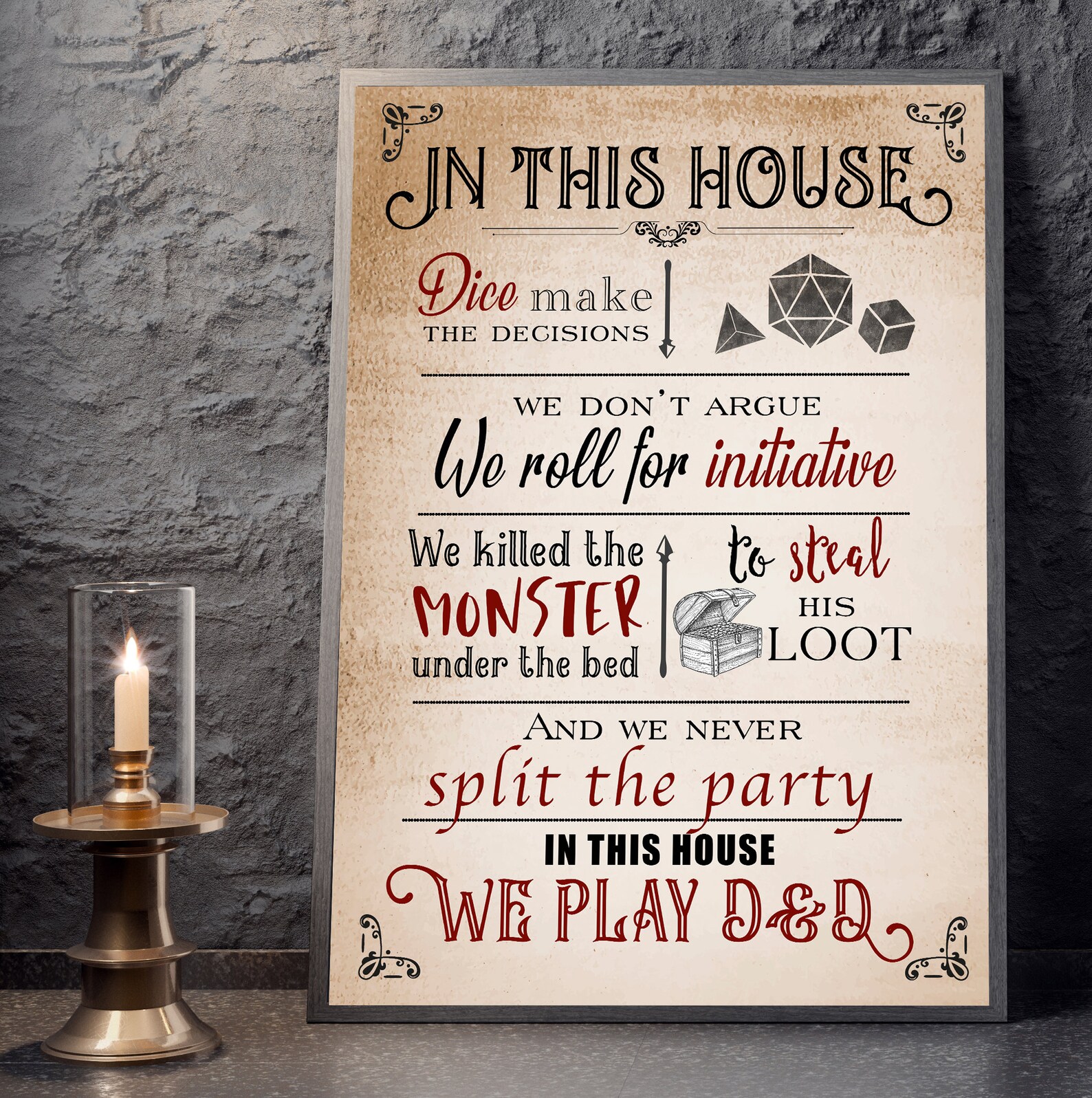Set Of 3 DnD Posters In This House Tavern Rules And The Etsy set-of-3-dnd-posters-in-this-house-tavern-rules-and-the-etsy