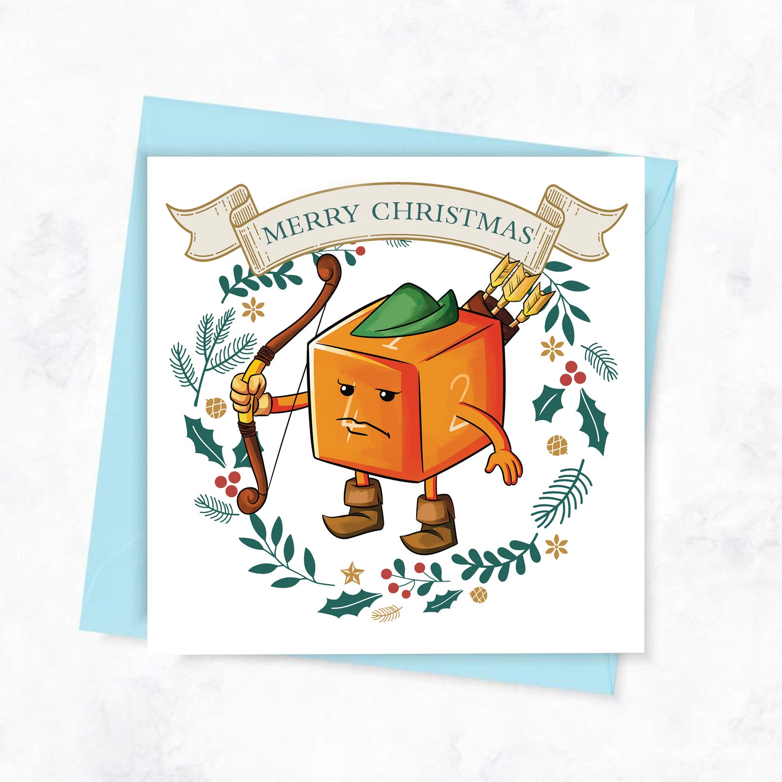 Pack of 5 Dnd Christmas Cards Dungeons and Dragons Christmas - Etsy