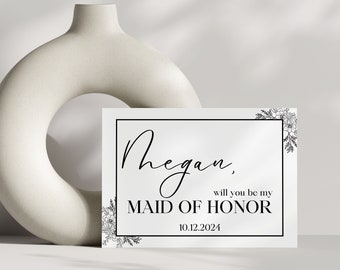 Bridesmaid Proposal Card | Will You Be My Bridesmaid Proposal Gift | Maid Of Honor Proposal
