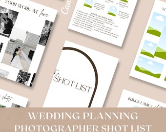 Ultimate Wedding Photography Guide: Brides' Blueprint for Perfect Shots, Template for Photographers or Brides, Wedding Planning for Day Of