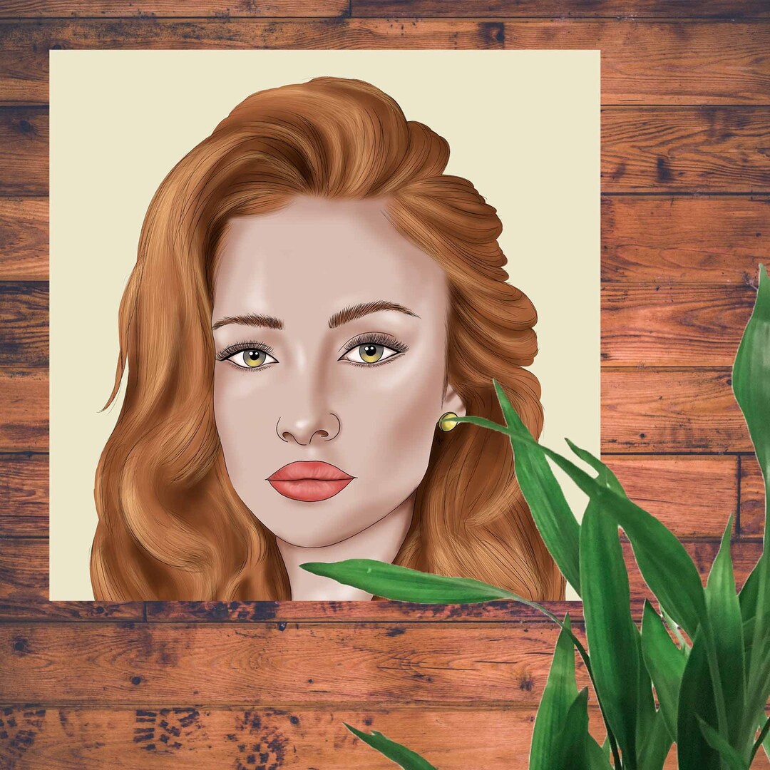 Woman Art Illustration Art Print Digital Art Digital Etsy