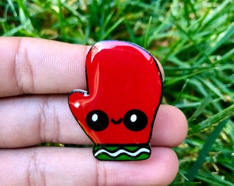 Holiday Mitten Pin