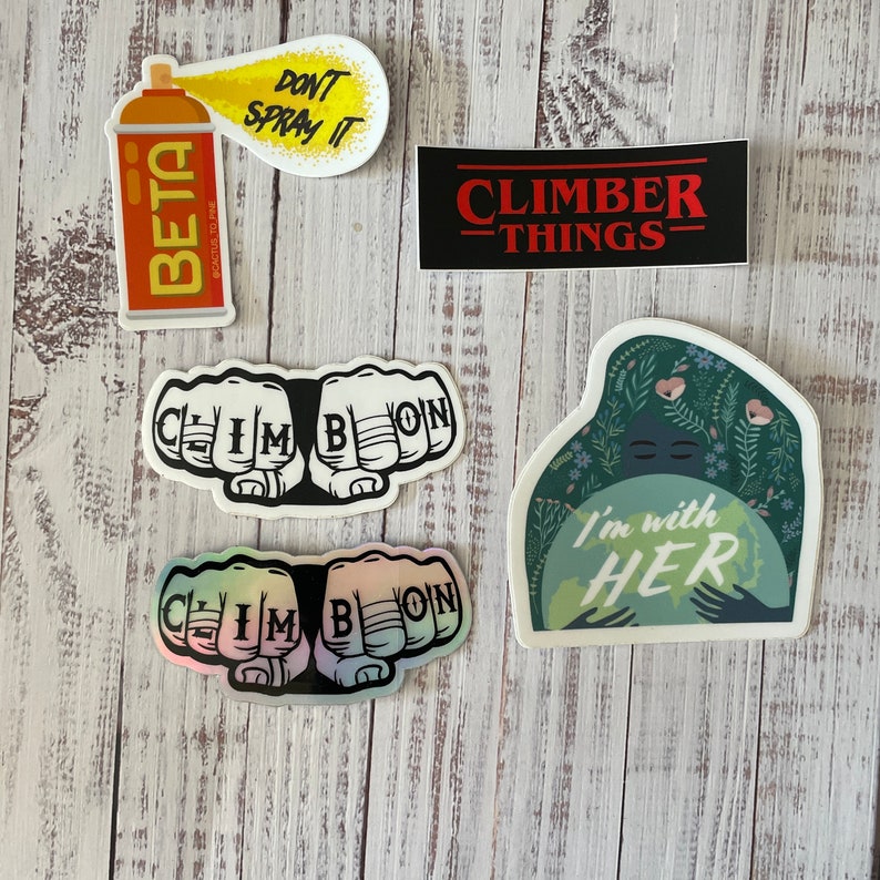 Rock Climbing Sticker Pack CHOOSE YOUR OWN image 6