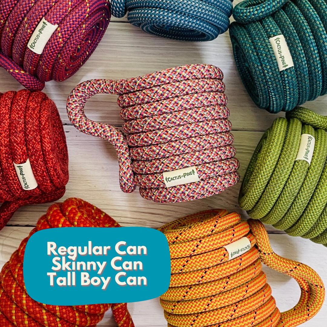 Can Cozie – Handmade From Upcycled Climbing Rope | 3 Sizes Available - Etsy