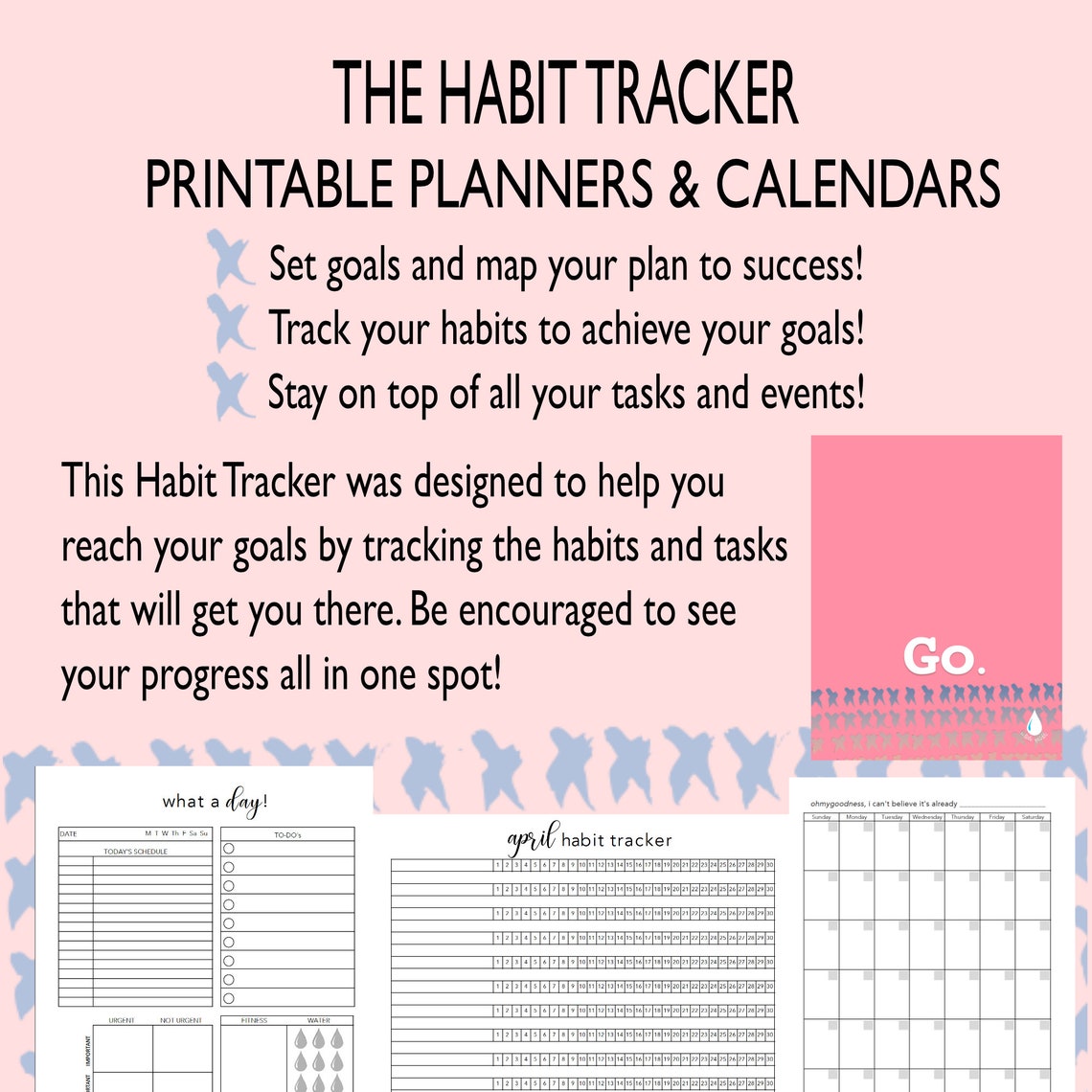 Printable Daily Calendar, Weekly and Monthly Planner Templates Calendar ...