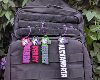 Halloween Ghost Name Tag, Personalized Trick-or-Treat Bucket Charm