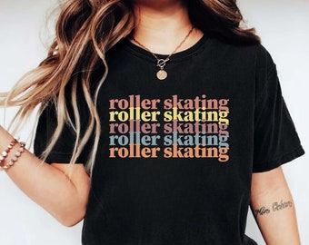 Roller Skating Retro Shirt, Skating Club T-Shirt, Roller Derby Gifts, Retro Roller Girl, Skate Tee