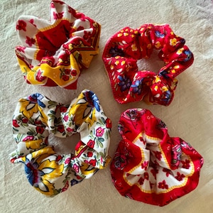 Small Cotton Scrunchie – Handmade Hair Tie | Sustainable & Boho Hair Accessory | Choose Your Color