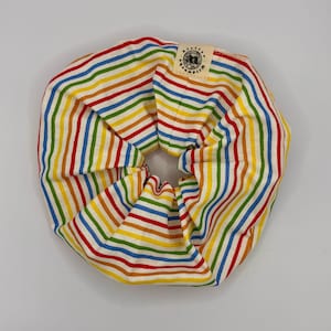 Sewn Scrunchie – Rainbow Stripes
