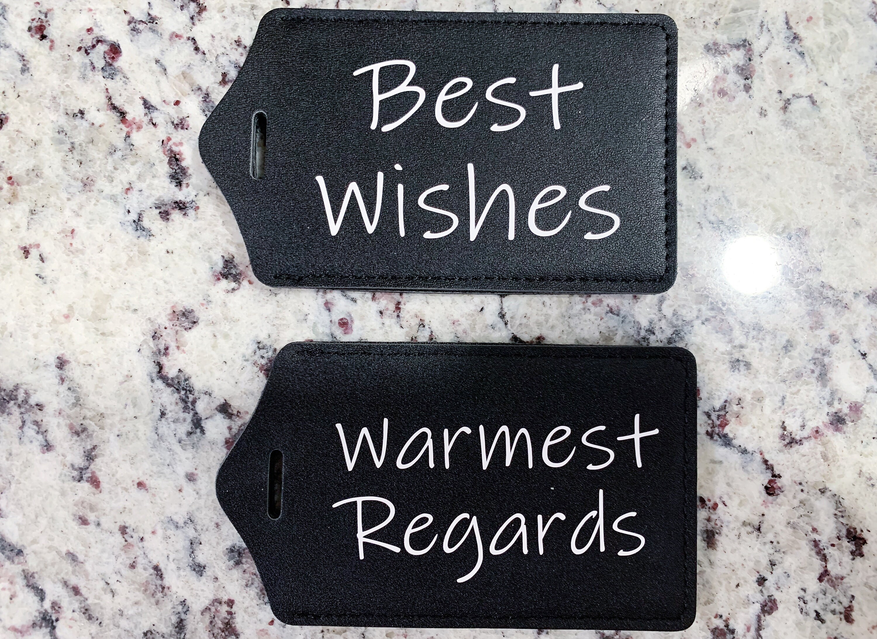 Schitts Creek Best Wishes Warmest Regards Luggage Tag Set Etsy