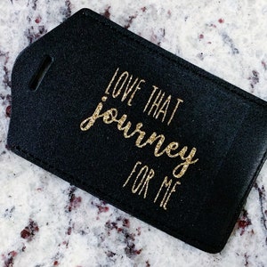 Love that Journey for Me Leather Luggage Tag image 7