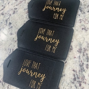 Love that Journey for Me Leather Luggage Tag image 8