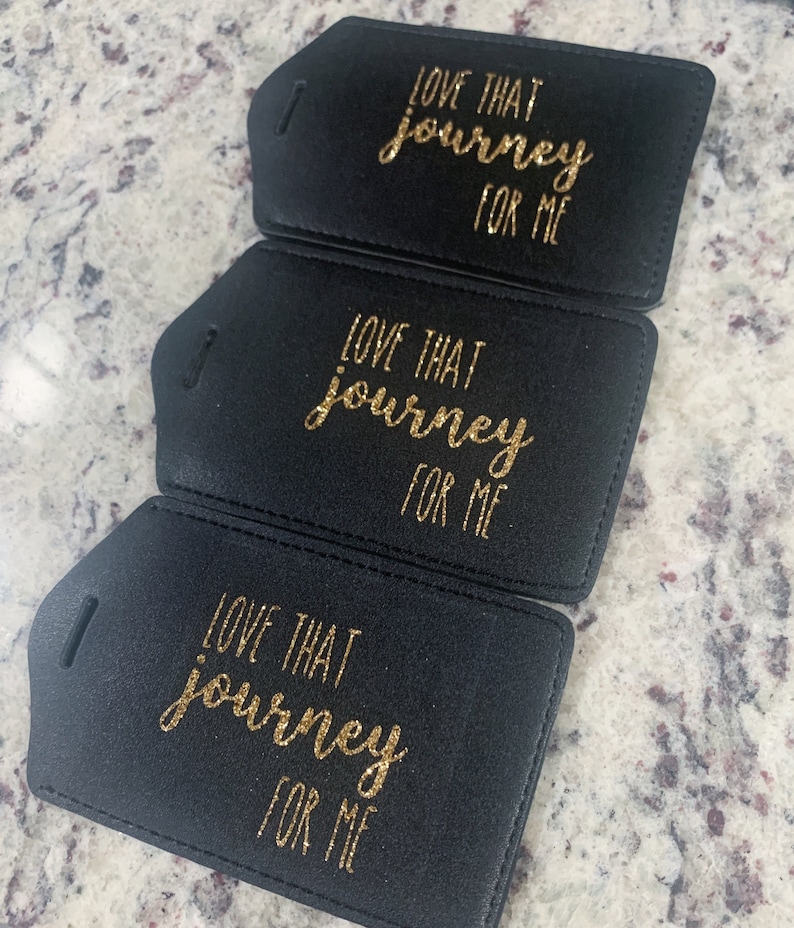 Love that Journey for Me Leather Luggage Tag image 8