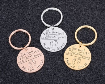 personalized baby keychain