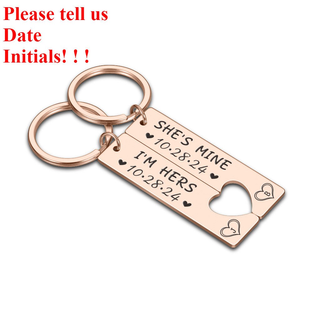 Matching Couple keychain Valentine gift for Girlfriend Etsy