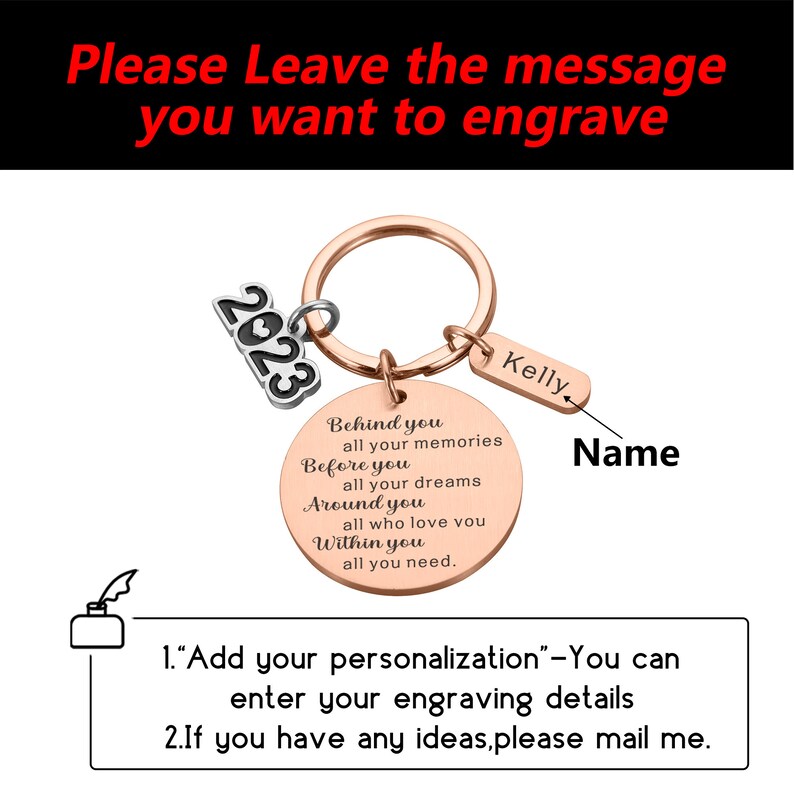 Graduation KeychainBehind you All your memoriesGraduation image 4