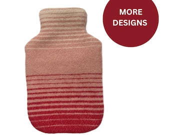Wool Hot Water Bottle Cover 2 Quart, Soft Winter Warmer Sleeve, Heating Pad Alternative for Period Cramp Relief | Wärmflaschenbezug