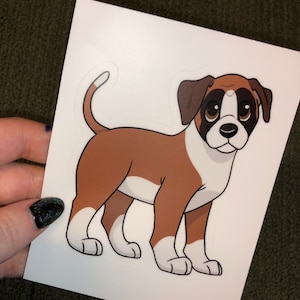 Puppy Sticker: Boxer