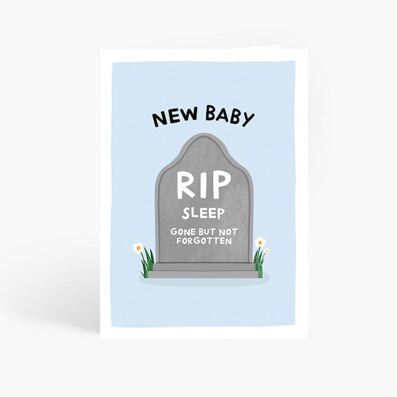 Rip Op Memes RIP Vagina Greeting Card | Funny New Baby Card, Joke New