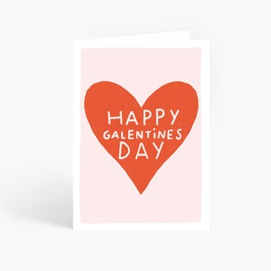 Valentines Day Card, Happy Galentines Day, Friend Valentienes Card, Galentines, Palentines, A6 Card by Amelia Ellwood