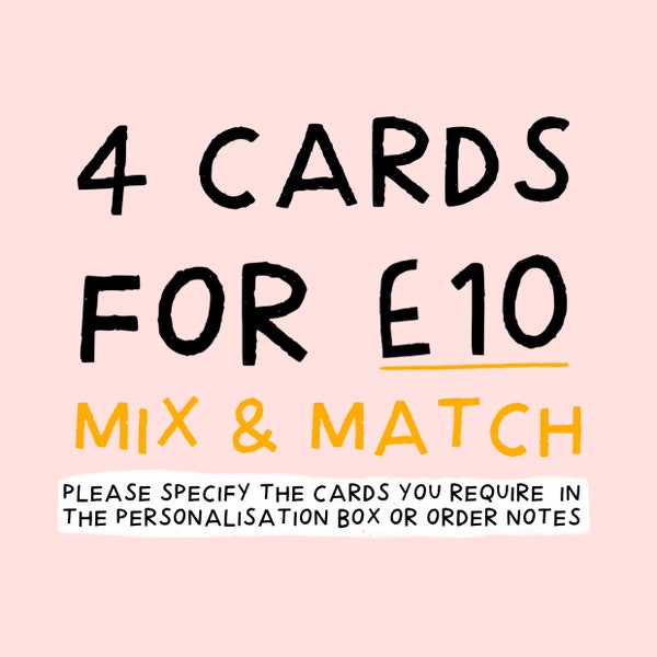 Mix and Match Cards - Etsy