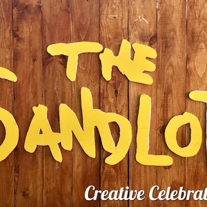 The Sandlot Wood Sign - Baseball Party Backdrop sign - The Sandlot Letters for Backdrop