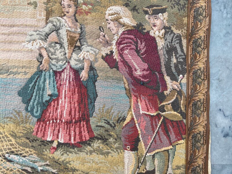 フランス　ビンテージ　タペストリー Vintage French Jacquard Tapestry for sale at Pamono