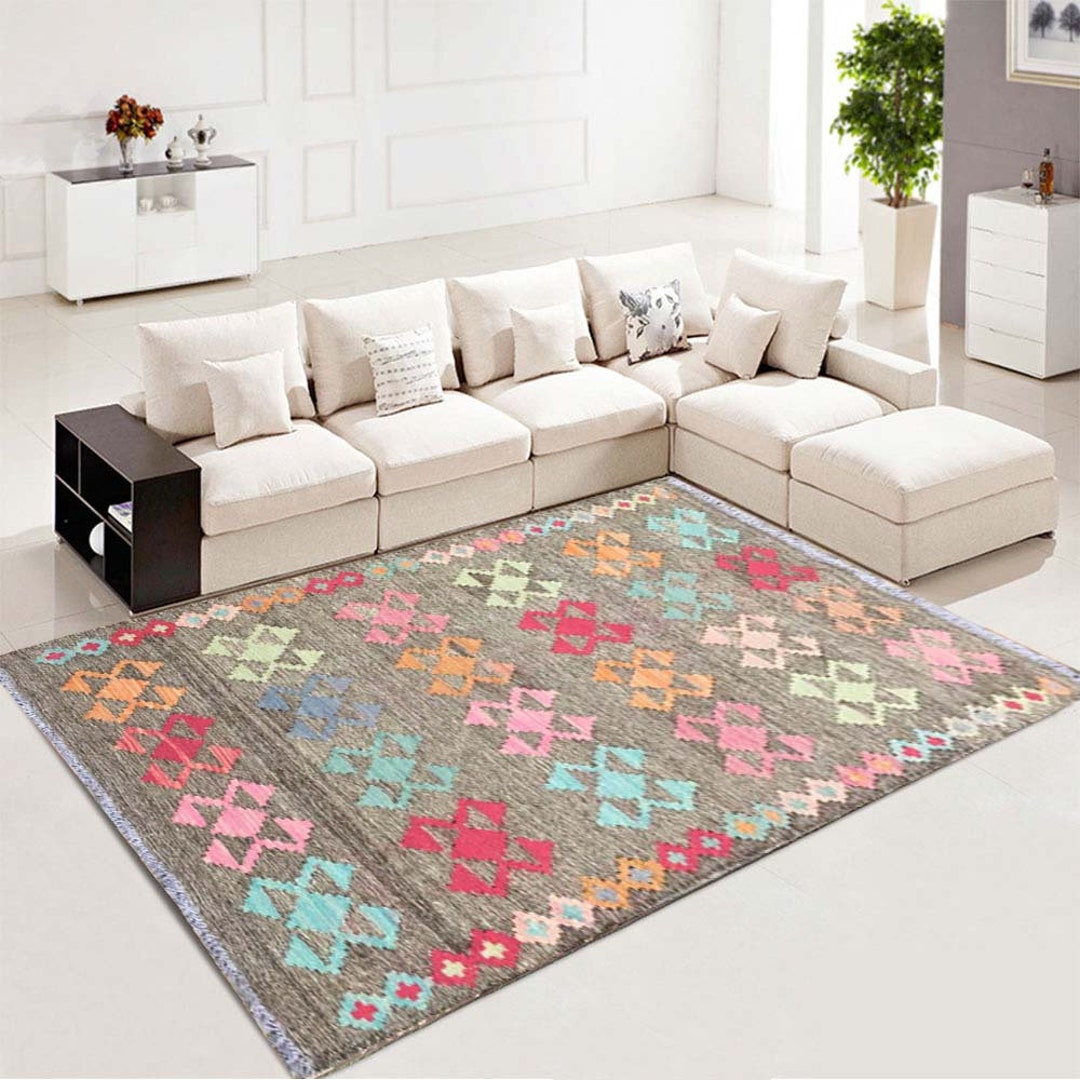 Afghan Hodrang Kilim ※専用ページ Handwoven Afghan Kilim Rug, Floral 3x5 Wool Area Rug - Etsy