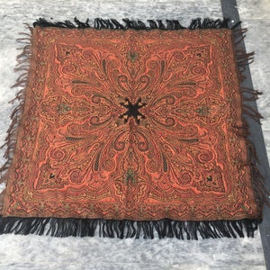 3x3 Vintage Paisley Shawl woman Scarf wool Shawl Fashion Accessories Boho Scarf Fashion Scarf woman scarve Pashmina Scarf Shawl 88 x 86 cm
