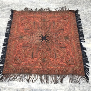 3x3 Vintage Paisley woman Scarf wool Shawl Fashion Accessories Boho Scarf Fashion Scarf woman scarve Pashmina Scarf Shawl 88 x 88 cm