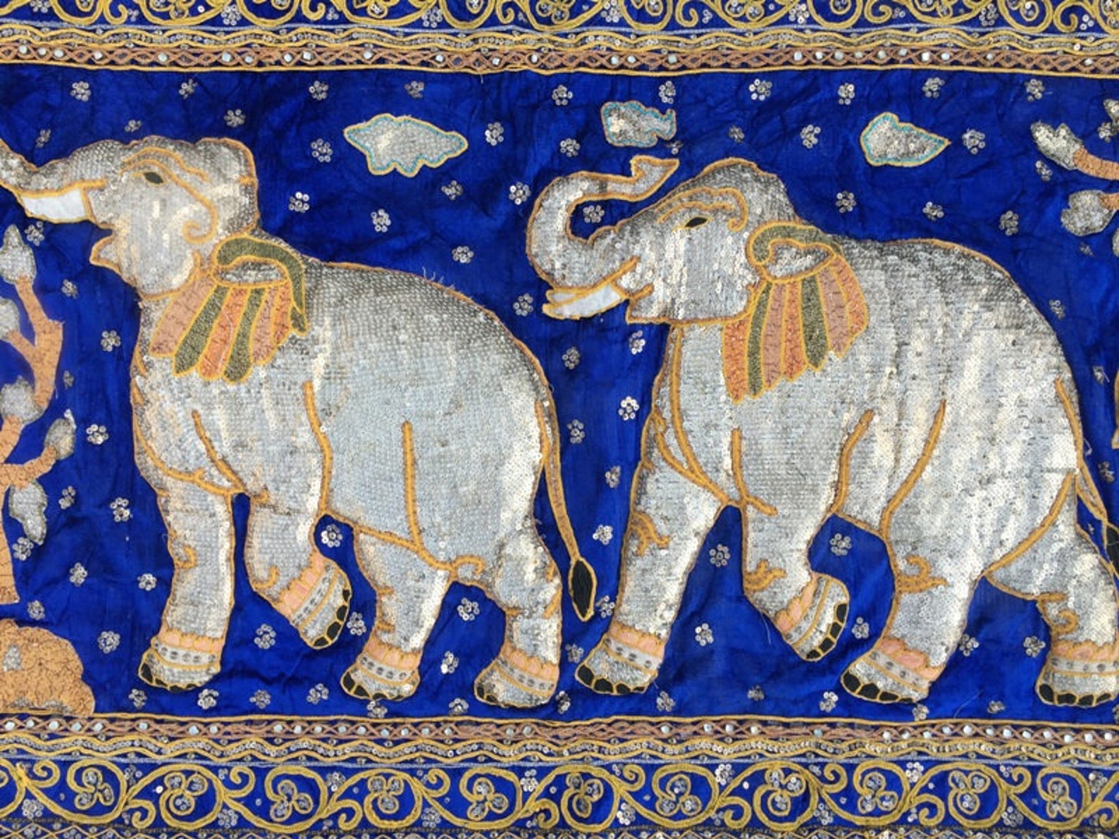 3x5 Antique Handmade Tapestry Indian tapestry pictorial wall Etsy