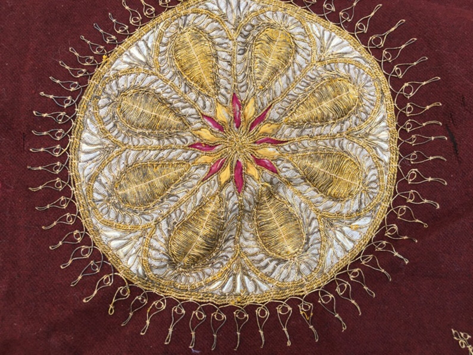 3x3 Antique Turkish Tablecover Hand embroidery tablecloth Etsy